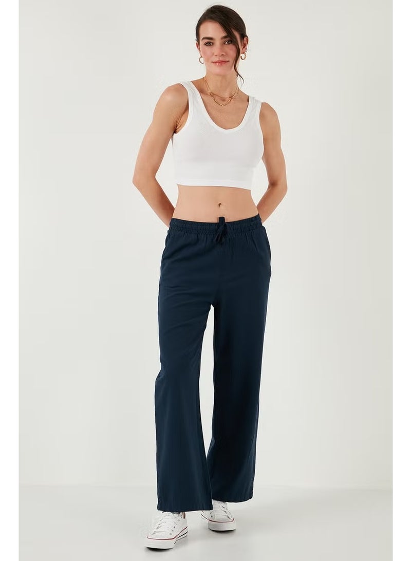 Lela Cotton Relaxed Fit High Waist Wide Leg Pants Women's PANTS 668YP5118 - Image 5
